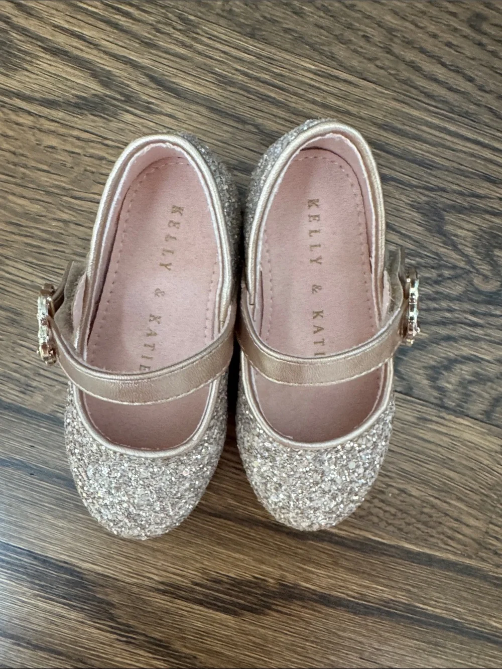 Toddler glitter shoes size 6 (Kelly & Katie)